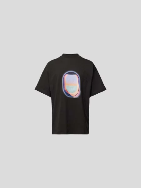 T-shirt o kroju oversized ze stójką Blue Sky Inn czarna