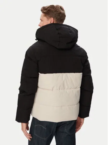 JACK & JONES Zimska jakna JJEBECKS ecru/prljavo bijela / crna siva