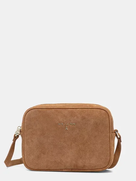 PATRIZIA PEPE Torba za čez ramo kamela rjava
