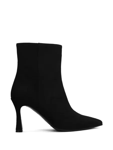 Botine Evaluna din piele de căprioară negru