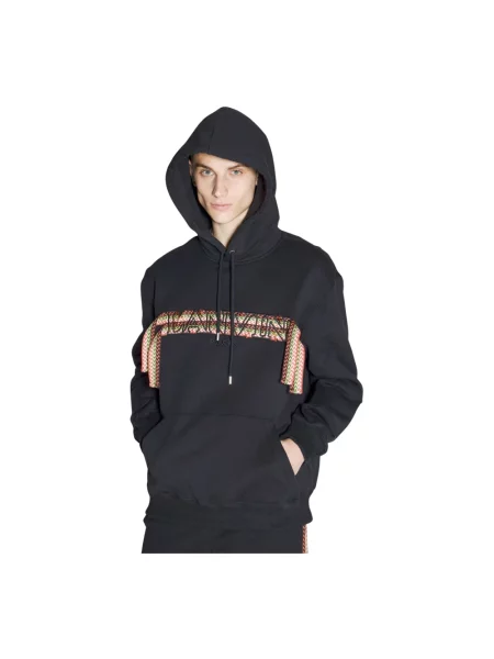 Bluza z kapturem Lanvin czarna