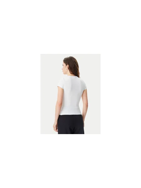 Tommy Jeans Póló Badge Slim Fit fehér