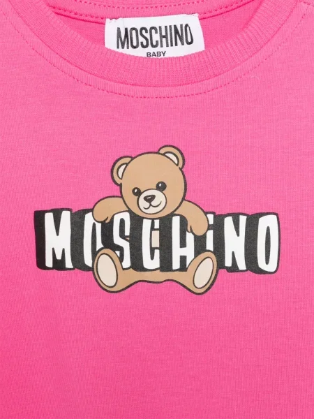 Sukienka dziecięca Moschino różowa