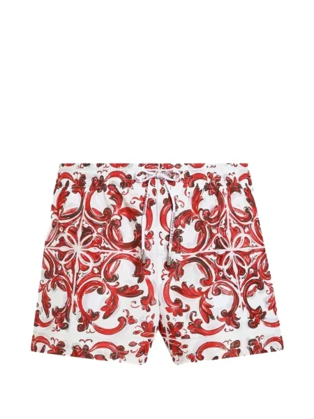Scurt slip de baie Dolce & Gabbana cu imagine alb