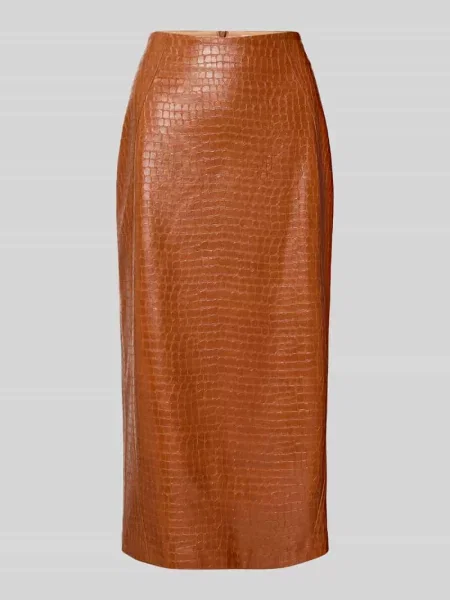 Spódnica midi w skórzanym wyglądzie z rozcięciem Jake*s Collection