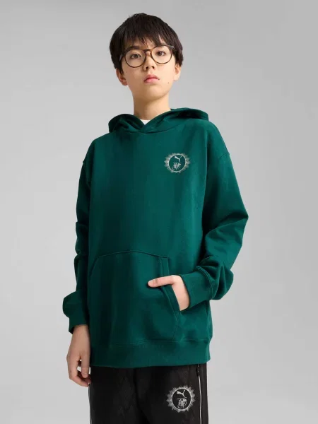 Детское худи Puma зеленое