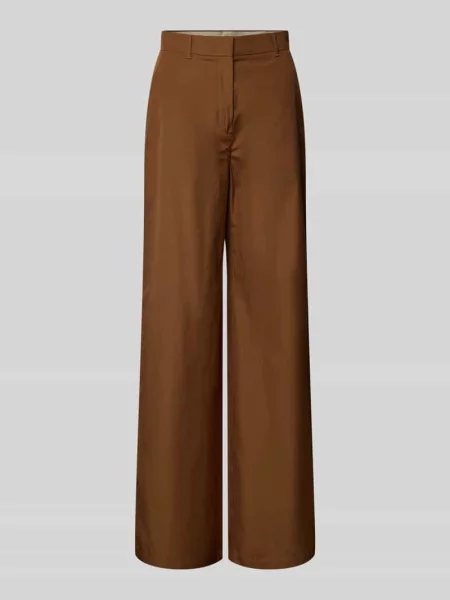 Spodnie z szerokimi nogawkami z czystej bawełny model FAREA' Max Mara Studio