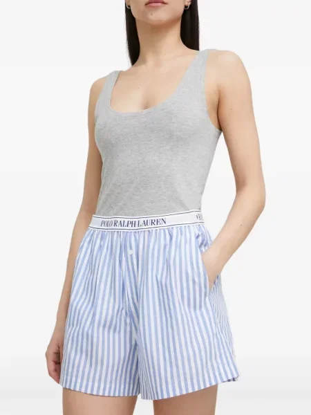Pijamale Polo Ralph Lauren cu autograf cu dungi din piele negru