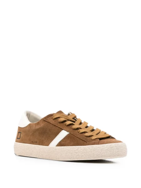 Sneakerși D.a.t.e. din piele de căprioară cu autograf maro