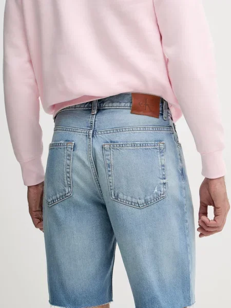 Calvin Klein Jeans szorty jeansowe niebieskie