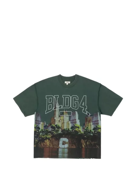 Tricou Bldg4 zdrențuiți verde