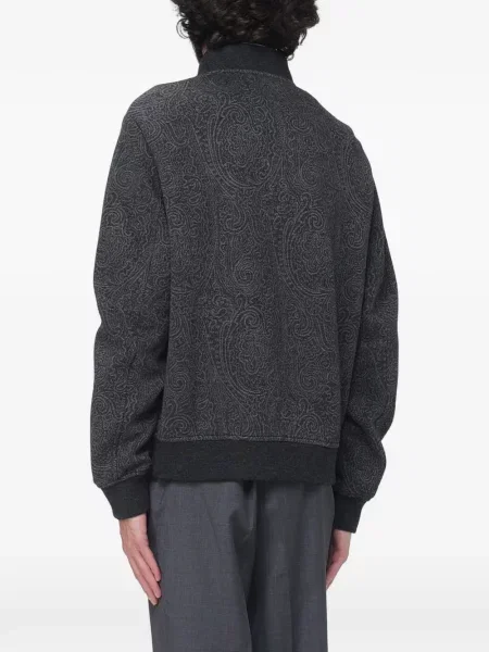Geacă bomber Etro cu imagine cu model paisley gri