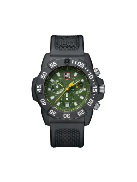 Lniany zegarek Luminox zielony