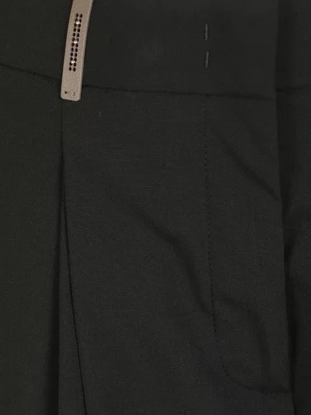 Pantaloni plisați Peserico negru