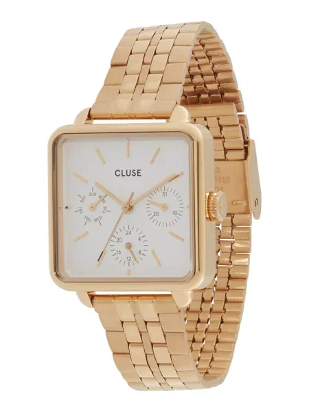 CLUSE Analogové hodinky zlatá / černá bílá