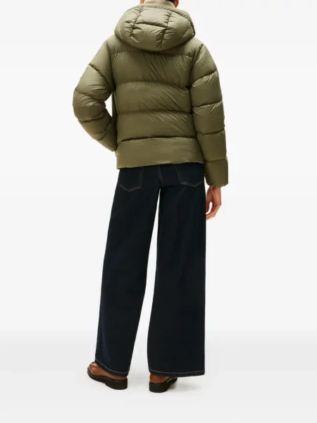Geacă Tommy Hilfiger cu glugă verde