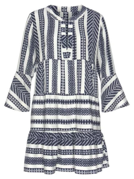 VENICE BEACH Rochie tip bluză / albastru alb