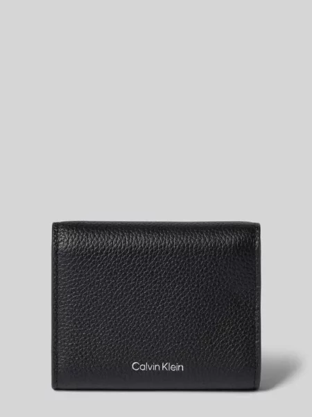 Calvin Klein portfel RFID skórzany czarny