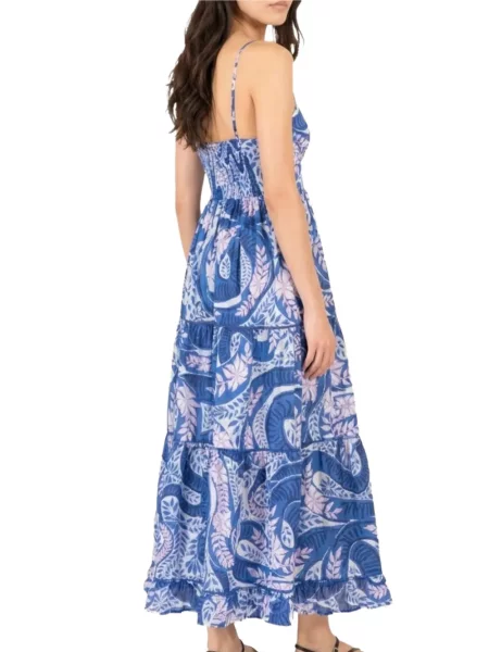 Rochie Poupette St Barth cu imagine albastru
