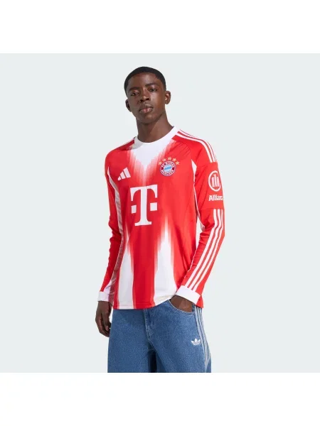 Koszulka podstawowa z długimi rękawami FC Bayern czerwona