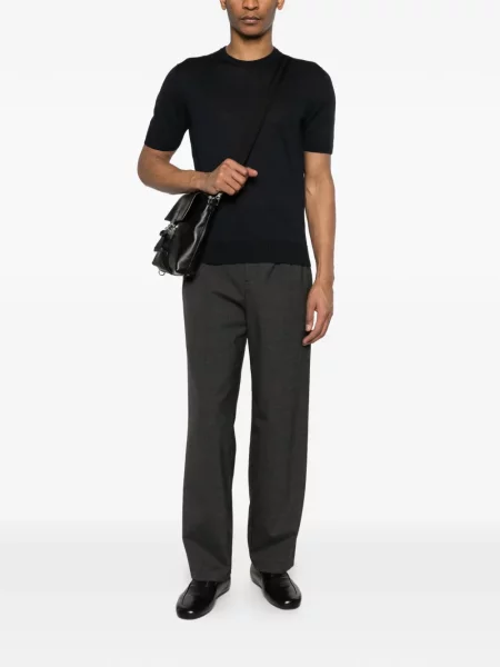 Pantaloni Myths plisate gri