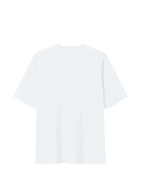 Tricou The Frankie Shop cu decolteu rotund alb