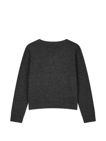 Pulover Tomboy cu decolteu în V gri