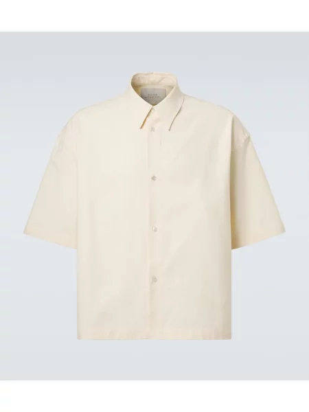 Lněné lněná košile Studio Nicholson bílé