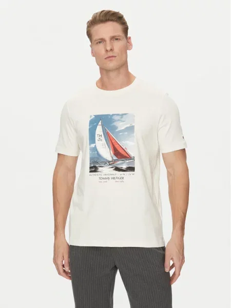Tommy Hilfiger T-shirt Color Photo Print bež