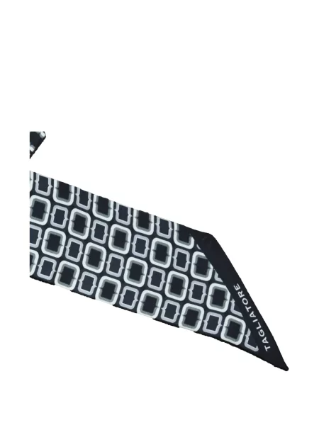 Fular Tagliatore cu imagine cu imprimeu geometric negru