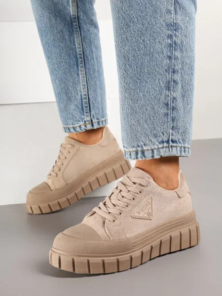 Sneakers Leawen închis bej