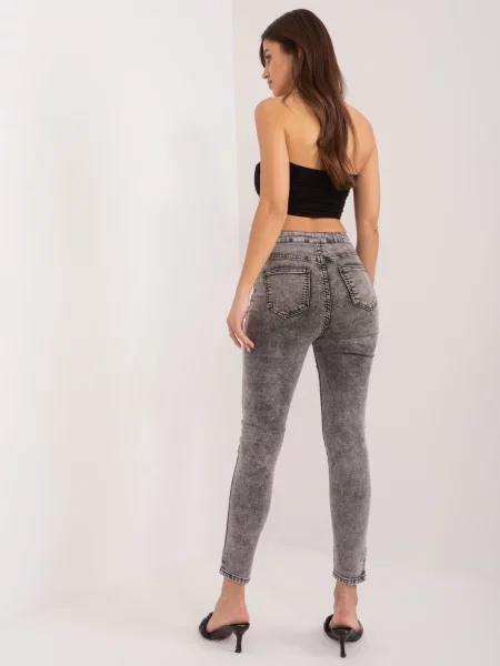 Pantaloni Fashionhunters gri