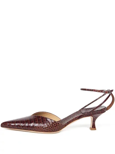 Czółenka A.w.a.k.e. Mode o krotszym kroju na ramiączkach brązowa