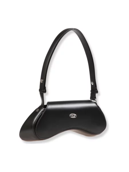 Torebka crossbody Diesel skórzana czarna