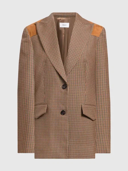 Жакет у візерунок гусяча лапка Bally коричневий