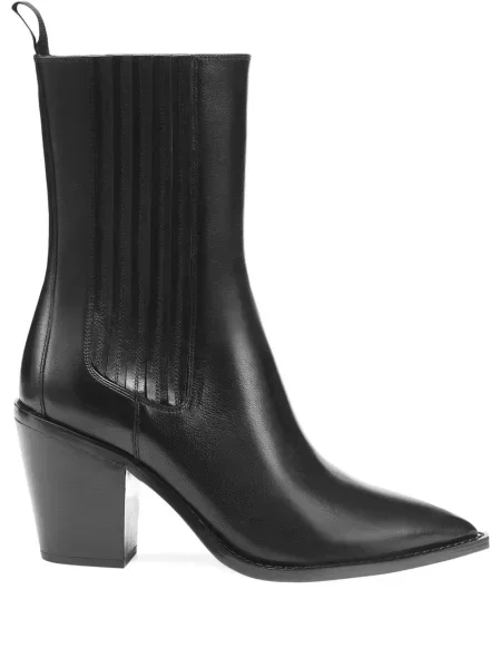 Botine chelsea Potamy din piele negru