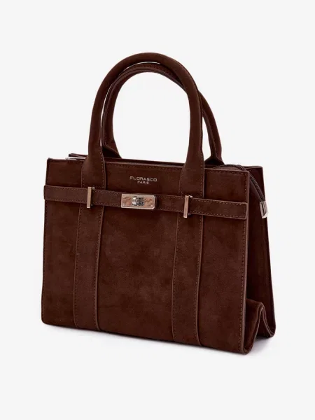 Geantă Flora & Co din piele albastru