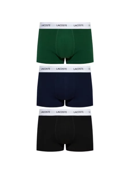 Bokserki Lacoste z logo zielone