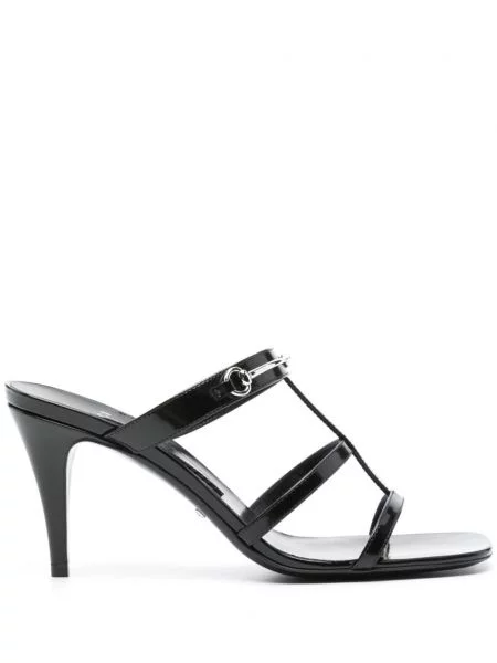 Papuci tip mules Gucci negru