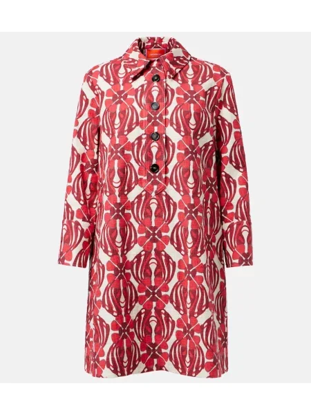 Rochie tip cămașă La Doublej de costum roșu