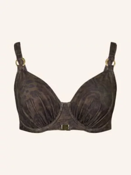 Primadonna Biustonosz Bikini Na Fiszbinach Ratjada Z Błyszczącą Nicią gruen czarny