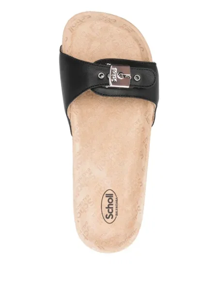 Sandale Balenciaga cu platformă cu cataramă negru
