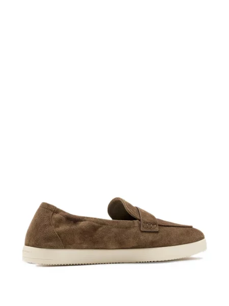 Pantofi loafer Tory Burch din piele de căprioară maro