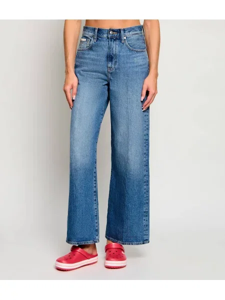 Calvin Klein Jeans Blugi Aged Sapphire | Relaxed fit albastru