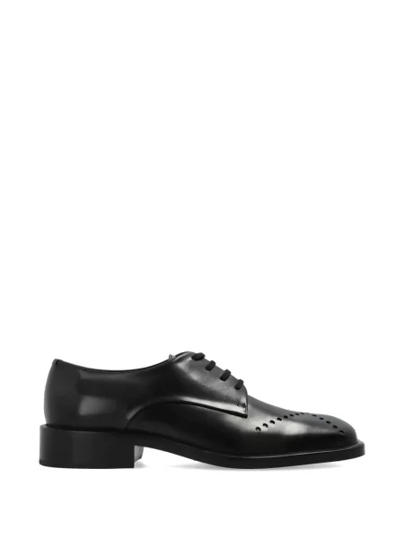 Pantofi derby Jil Sander din piele cu perforații negru