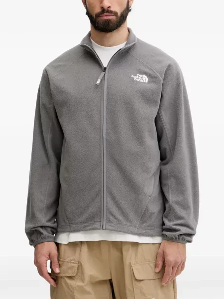Hanorac din fleece The North Face din fleece gri