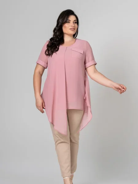 Туніка All Posa Комплект майка+накидка текстиль рожевий