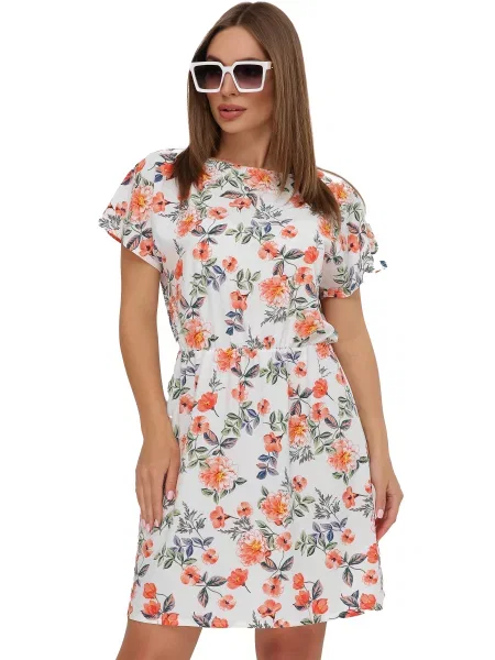 Сукня міні MarSe молочний софтшел