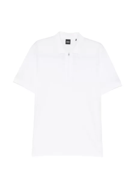 Tricou polo Boss alb
