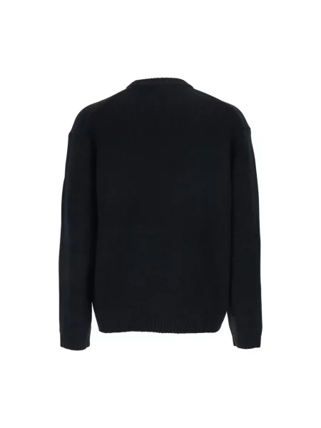 Sweter Maison Kitsune wełniany czarny